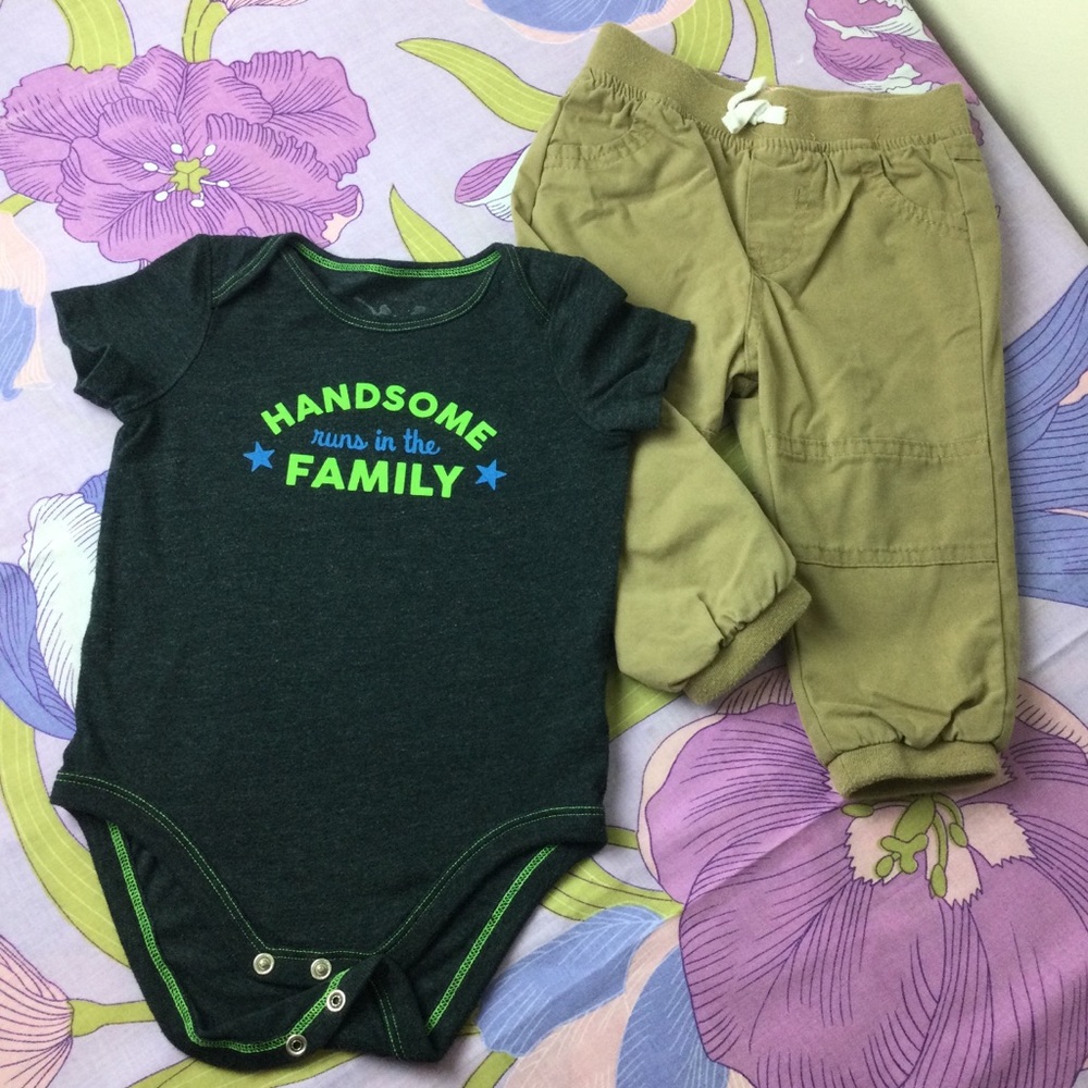 Like New Cat & Jack Toddler Set Pants/body sut